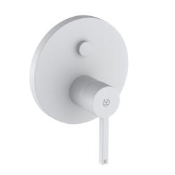 Смеситель для душа KLUDI NOVA FONTE Puristic, встраиваемый, однорычажный, без излива, латунь, цвет белый матовый