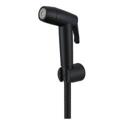 Комплект для биде Raglo R460.50.06 гигиеническая лейка/шланг 120 см/держатель лейки, пластик, цвет черный, для биде/унитаза/гигиенических процедур, универсальный