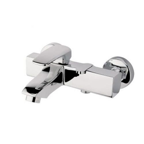 Смеситель для ванны/душа Webert Kimono однорычажный, настенный, излив 165 мм, неповоротный, латунь, цвет хром