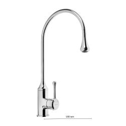 Смеситель для кухни/мойки Accoona, однорычажный, поворотный, керамический, длина излива 207 мм, латунь, цвет хром