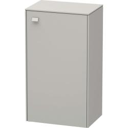 Полупенал Duravit Brioso R, 27х19,6х61 см, подвесной/напольный, (правый), с дверцей/одностворчатый, со стеклянными полками, цвет: бетонно-серый, в ванную комнату
