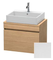 Тумба под раковину для консоли/столешницы Duravit DuraStyle 80х54,8х51,2 см, подвесная, ДСП, цвет: дуб европейский/белый матовый, 1 выдвижной ящик, прямоугольная