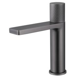 Смеситель для раковины/умывальника ABBER Rund однорычажный, неповоротный, керамический, длина излива 151 мм, латунь, цвет никель