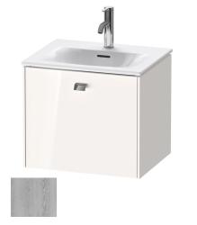 Тумба под раковину Duravit Brioso, 52х41,9х44,4 см, подвесная, 1 выдвижной ящик, ДСП, цвет: сосна серебристая/хром, шкафчик навесной, механизм доводчика, прямоугольная, правая/левая, в ванную комнату