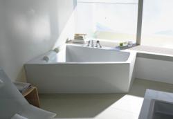 Ванна Duravit Paiova 180х140 см встраиваемая, акриловая, цвет: белый, (без гидромассажа, ножек, сифона, фронтальной панели), асимметричная/угловая, с одним наклоном для спины слева, левосторонняя