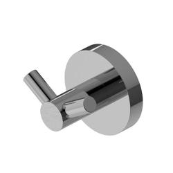 Крючок двойной Cezares Relax настенный, латунь, нержавеющая сталь, форма округлая, для полотенец в ванную/туалет/душевую кабину, цвет хром