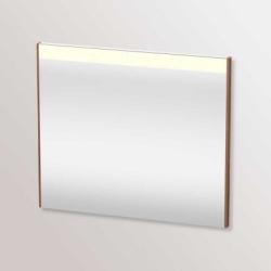 Зеркало Duravit Brioso, 82х70х3,5 см с LED/ЛЕД-подсветкой, прямоугольное, подвесное/настенное, цвет рамы: дуб терра, настенный выключатель, для ванной