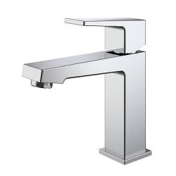 Смеситель для раковины/умывальника Splenka S01.10 однорычажный, неповоротный, фиксированный излив, длина 129 мм, высота 108 мм, латунь, цвет хром