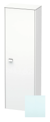 Пенал Duravit Brioso R, 42x24x133 см, подвесной, (правый), с дверцей, с полкой, со стеклянными полками, цвет: светло-голубой/хром, в ванную комнату