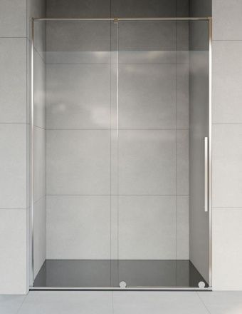 Душевая дверь Vincea Arno  120х200 см, прозрачное стекло, профиль хром, левое/правое, плоская/в нишу, дверь раздвижная