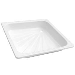 Душевой поддон Виз Antika 80х80х15 стальной  эмалированный с каркасом APS-80101