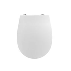 Cидение для унитаза ISVEA D40, 363х45х510 мм, дюропласт, цвет- белый, с крышкой, Soft Close (микролифт), округлое