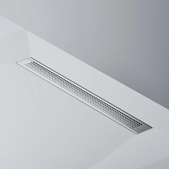 Душевой трап (лоток) AM.PM PrimeFlow 700 мм комбинированный затвор, со стальной матовой решеткой, перфорированная, выходная труба 50 мм, линейный