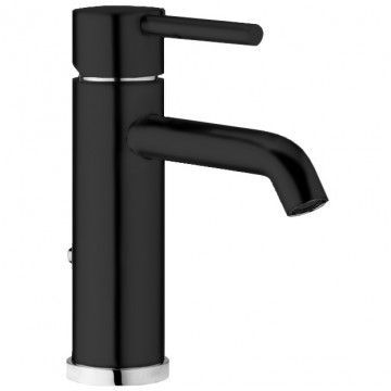 Смеситель для раковины Webert Elio однорычажный, неповоротный, длина 125 мм, латунь, цвет черный матовый