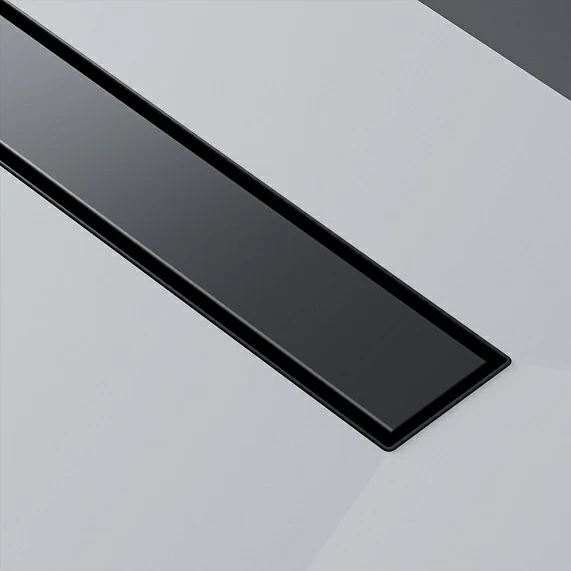 Душевой трап (лоток) AM.PM MasterFlow 800 мм комбинированный затвор с черной матовой решеткой, под плитку, выходная труба 40/50 мм, линейный