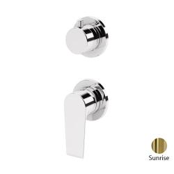 Смеситель для душа Cezares Nautic, встраиваемый, на 3 выхода, однорычажный, без излива, керамический, латунь, внутренний (скрытый монтаж), цвет Sunrise