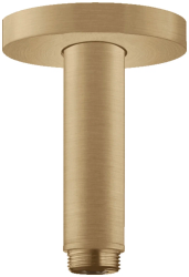 Потолочное подсоединение для верхнего душа Hansgrohe S, 10 см, потолочный, цвет: шлифованная бронза, латунный для душа/ванной/душевой кабины
