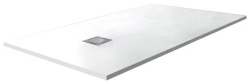 Душевой поддон RGW Stone Tray ST-W, 80х120х2,5 см, прямоугольный, из искусственного камня, низкий, цвет: белый, с антискользящим рельефным покрытием, без бортика