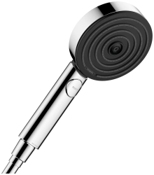Лейка душевая Hansgrohe Pulsify Select S 3jet Relaxation EcoSmart, настенная, круглая, с 3 режимами, регулируемая, хромированная/пластмассовая, цвет хром, ручная, для душа/ванной