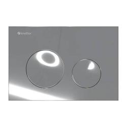 Кнопка смыва Knotlor Sphere, цвет хром, размер 240 х 162 х 10 мм, клавиша управления для сливного бачка, инсталляции, два режима слива, механическая, панель