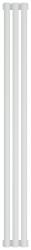 Радиатор отопления Сунержа Эстет-0 1200х135 3 секции, цвет матовый белый, универсальное подключение, нержавеющая сталь, трубчатый