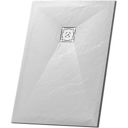 Душевой поддон RGW Stone Tray ST-W, 90х140х2,5 см, прямоугольный, из искусственного камня, низкий, цвет: белый, с антискользящим рельефным покрытием, без бортика