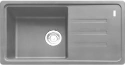 Мойка кухонная Franke MALTA BSG 611-78, 78х43,5 см, врезная, искусственный гранит (Fragranite+), прямоугольная, цвет серый камень, без отверстия под смеситель, с крылом, оборачиваемая