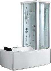 Ванна Gemy 170х85х220 акриловая совмещенная с душевой кабиной G8040 B R