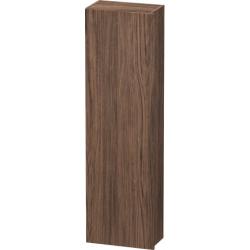 Пенал Duravit DuraStyle, 40x24x140 см, подвесной, (левый), с дверцей, с полкой, со стеклянными полками, цвет: орех темный, в ванную комнату