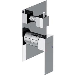 Смеситель для душа Damixa Gala, встраиваемый, однорычажный, керамический, без излива, латунь, комплект, цвет хром, для душа