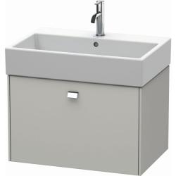 Тумба/шкафчик для консоли/столешницы Duravit Brioso под раковину 62х48х44,2 см, подвесная, ДСП, цвет: бетонно-серый/хром, 1 выдвижной ящик, прямоугольная