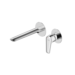 Смеситель для раковины/умывальника Milardo Dale встраиваемый, однорычажный, неповоротный, латунь, длина излива 222 мм, керамический, цвет хром DALSB00M65