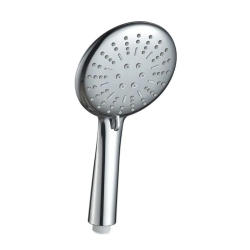 Душевая лейка Haiba, округлая, 3 режима, пластик, цвет хром, для душа/ванной, душевой, универсальная, пластиковая
