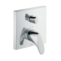 Смеситель для ванны Axor Starck Organic однорычажный, скрытого монтажа, настенный/встраиваемый, квадратный, латунный, без излива, керамический, цвет хром, без душевого шланга/лейки