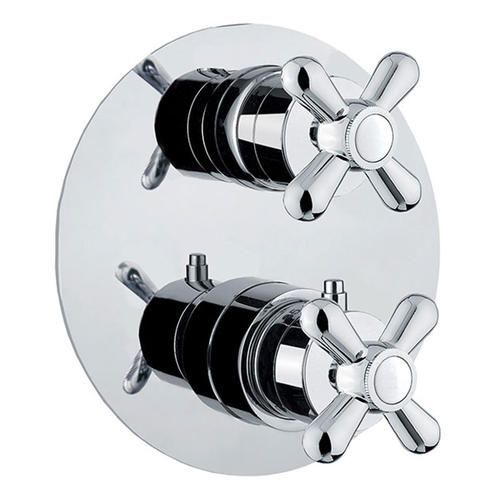 Смеситель для душа Armony термостатический, скрытого монтажа, на 2 потока, керамический, настенный, без излива/шланга/лейки, латунь хром