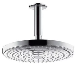 Верхний душ Hansgrohe Raindance Select S 240 2jet, потолочный монтаж, круглый, с 2 режимами, размер 24,3 см, латунь, цвет хром, для душа/ванной