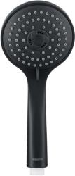 Лейка душевая Aquatek Вега 100 мм круглая, 3 режима, матовый черный, пластик, ручная, для душа/ванной