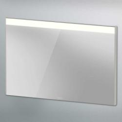 Зеркало Duravit Brioso, 102х70х3,5 см с LED/ЛЕД-подсветкой, прямоугольное, подвесное/настенное, цвет рамы: бетонно-серый, настенный выключатель, для ванной