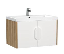 Тумба под раковину Cersanit COMO 70 для COMO 70, подвесная, цвет белый, 2 распашные дверцы, прямоугольная