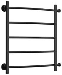 Полотенцесушитель Сунержа Стилье Версия-Б2 500х500, 5 перекладин, водяной, боковое подключение, цвет чёрный