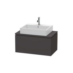 Тумба под раковину для консоли/столешницы Duravit L-Cube 82х47,7х40 см, подвесная, ДСП, цвет: графит суперматовый, 1 выдвижной ящик, прямоугольная