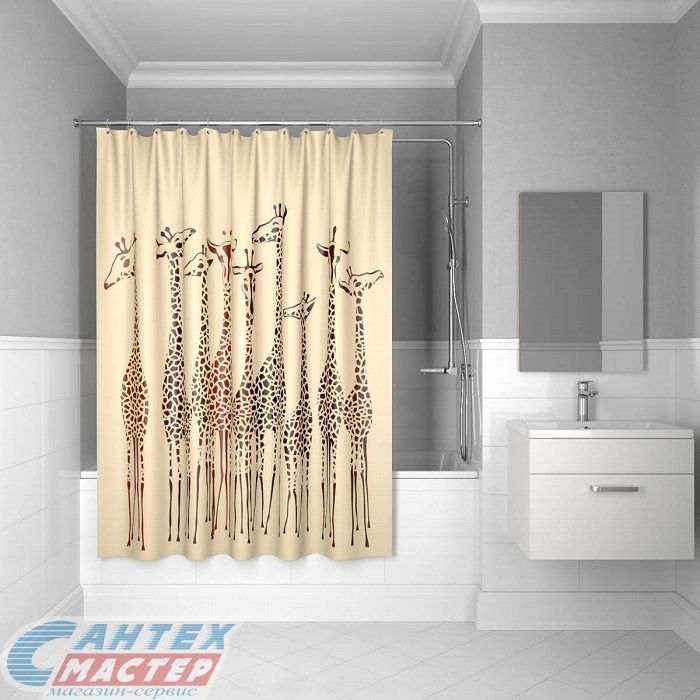 Шторка Iddis для ванной комнаты Basic 200х180 570P18Ri11