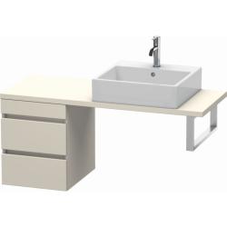 Тумба/шкафчик для консоли/столешницы Duravit DuraStyle под раковину 40х47,8х51,2 см, подвесная, ДСП, цвет: серо-коричневый, 2 выдвижных ящика, прямоугольная