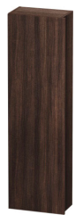 Пенал Duravit DuraStyle, 40x24x140 см, подвесной, (левый), с дверцей, с полкой, со стеклянными полками, цвет: каштан темный/базальт, в ванную комнату