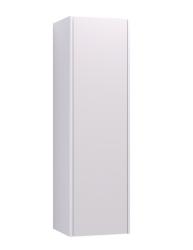 Пенал Velvex Klaufs 110-616.216, 327х303х1100 мм, подвесной, (правый/левый/универсальный), 1 распашная дверца/2 стеклянные полки, цвет белый, в ванную комнату, влагостойкий, правосторонний/левосторонний/универсальный