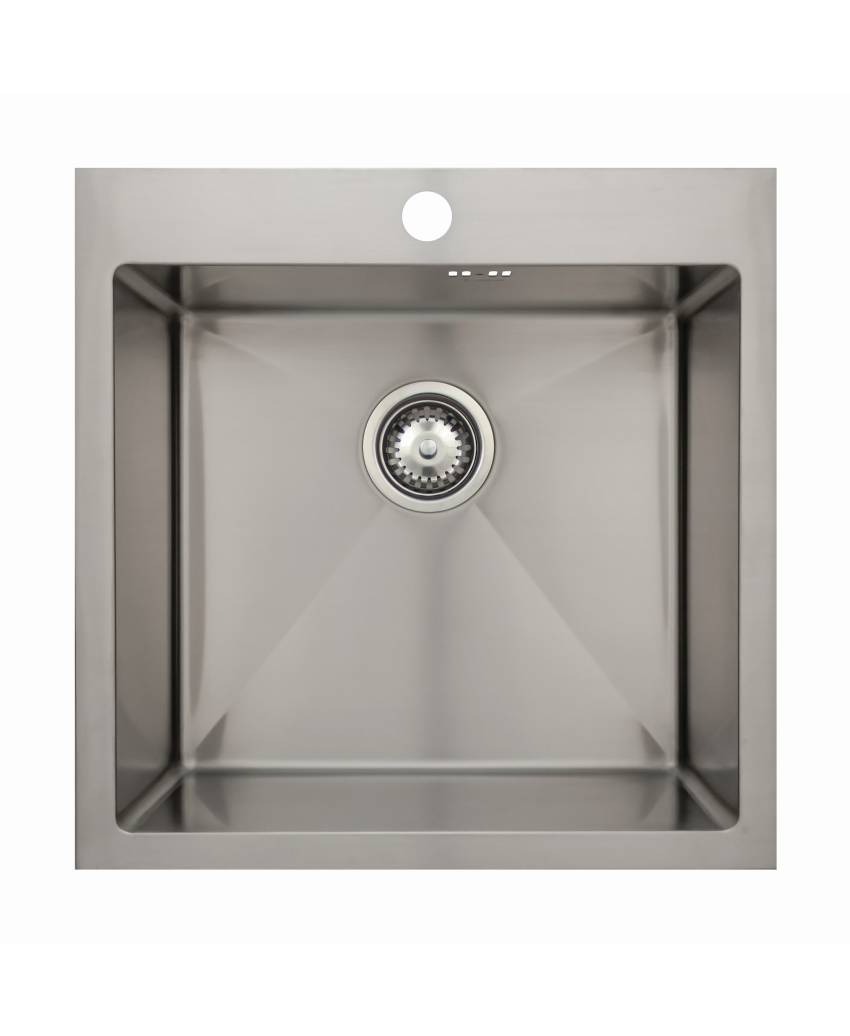 Мойка Seaman Eco Marino 51х51х20 см врезная, сатин, нержавеющая сталь, квадратная SMB-5151S.A