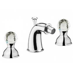 Смеситель для биде Webert Karenina, для унитаза/биде, двухвентильный, неповоротный, длина 90 мм, латунь, цвет хром