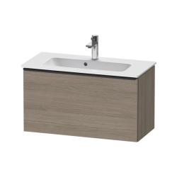 Тумба под раковину Duravit D-Neo, 81х37,2х44 см, подвесная, 1 выдвижной ящик, ДСП, цвет: дуб терра, шкафчик навесной, прямоугольная, правая/левая, в ванную комнату
