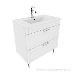 Тумба под раковину IDDIS Oxford, 800х465х810 мм, напольная, 2 выдвижных ящика, МДФ, шкафчик напольный, система плавного закрывания, прямоугольная, правая/левая, правосторонняя/левосторонняя/универсальная, в ванную комнату