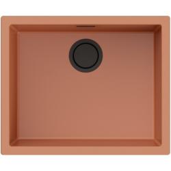 Мойка кухонная Omoikiri Yamakawa 55-U/I-CN, 45,6х55,6 см, врезная, из керамики (Artceramic), прямоугольная, цвет каньон, без отверстия под смеситель, без крыла, слив-перелив, врезная в столещницу, для кухни